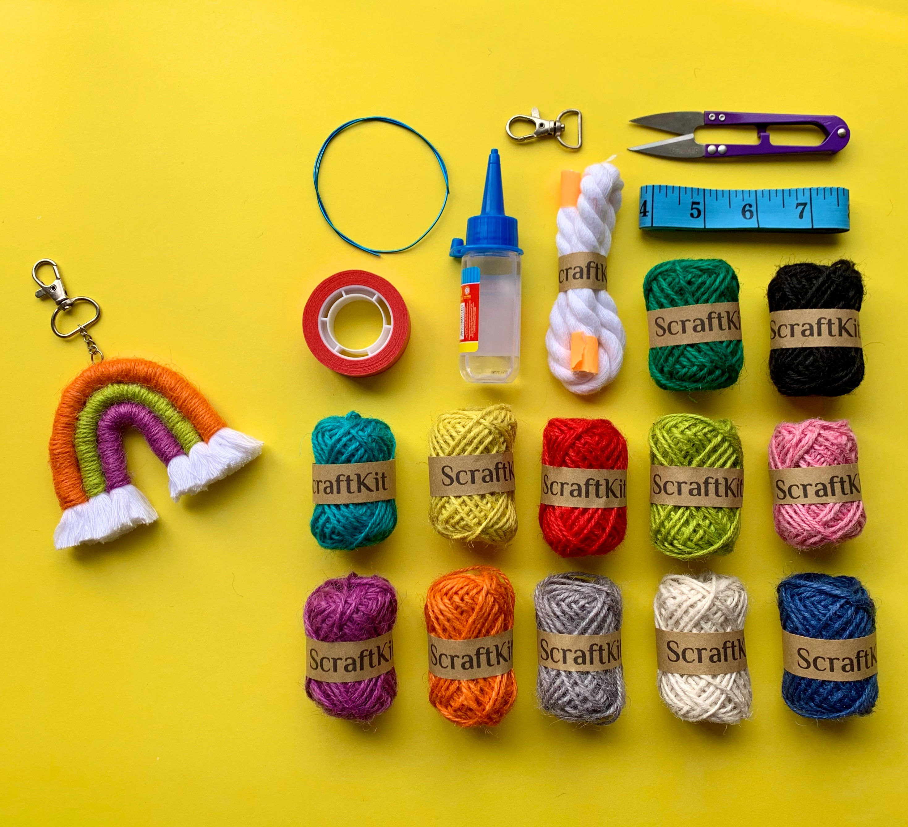 Kit llavero de arcoíris