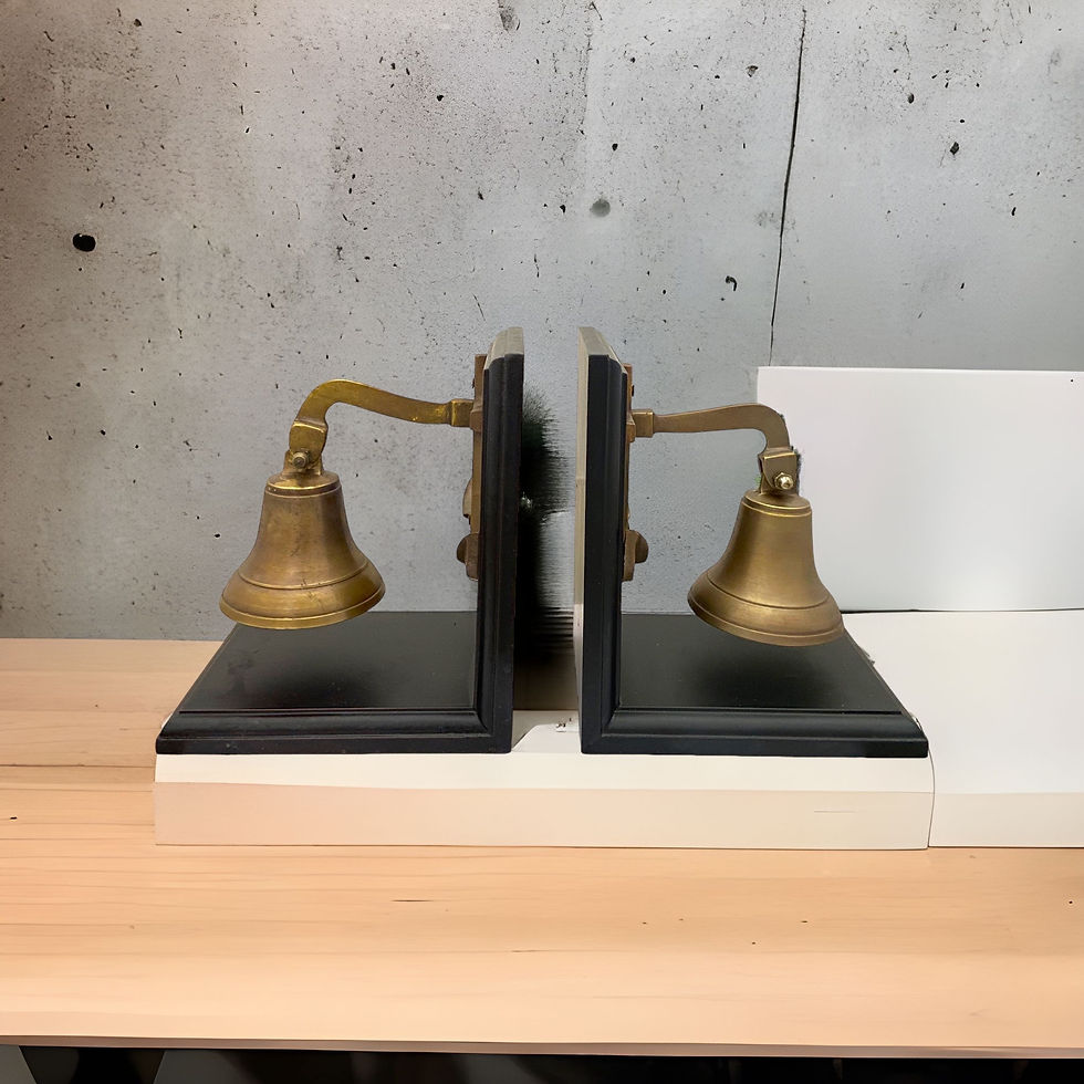 Thumbnail: BOOKEND SHIP BELL ON ANCHOR - BE5