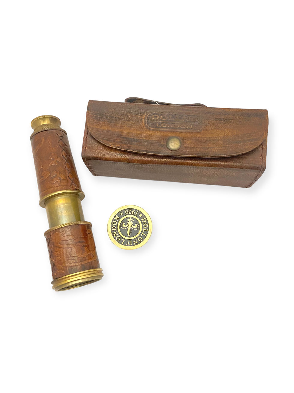 Miniaturbild: 4 PIPE DOLLOND TELESCOPE W/ LEATHER CASE- TL80