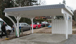 Pfannenblende Carport weiss Hamburg Kiel Quickborn