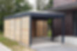 Carport modern KLARE LINIE Kiel Lärche Rhombus FREESE Holz