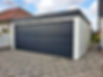 Garage Holzgarage anthrazit modern FREESE Holz