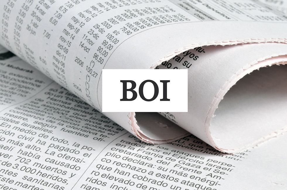 Beneficial Ownership Information (BOI)