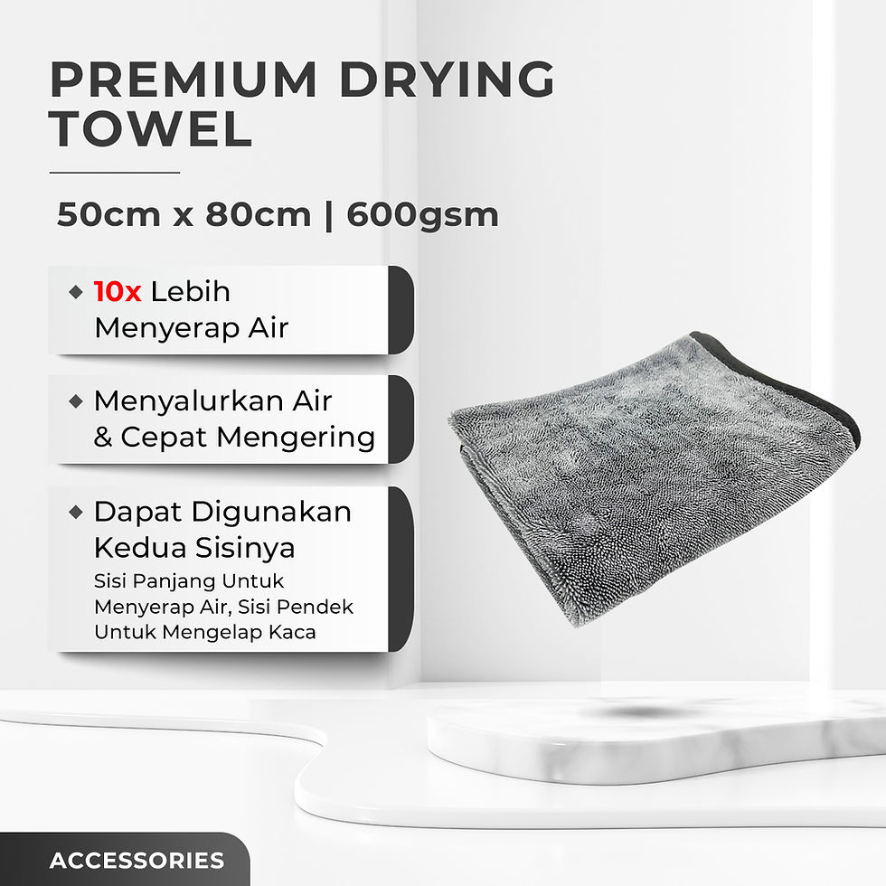 Premium Drying Towel Single Side 50cm x 80cm