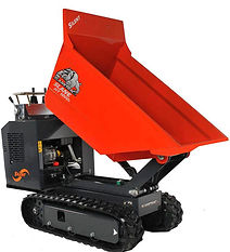 Tracked dumper truck
