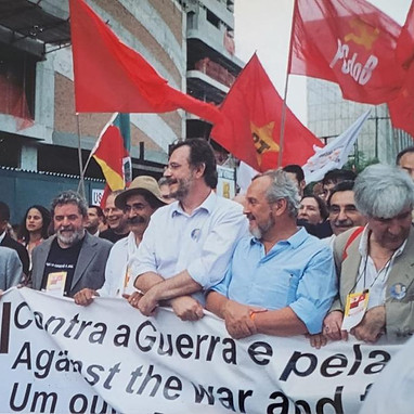 Miguel Rossetto na abertura do Fórum Social Mundial, em Porto Alegre