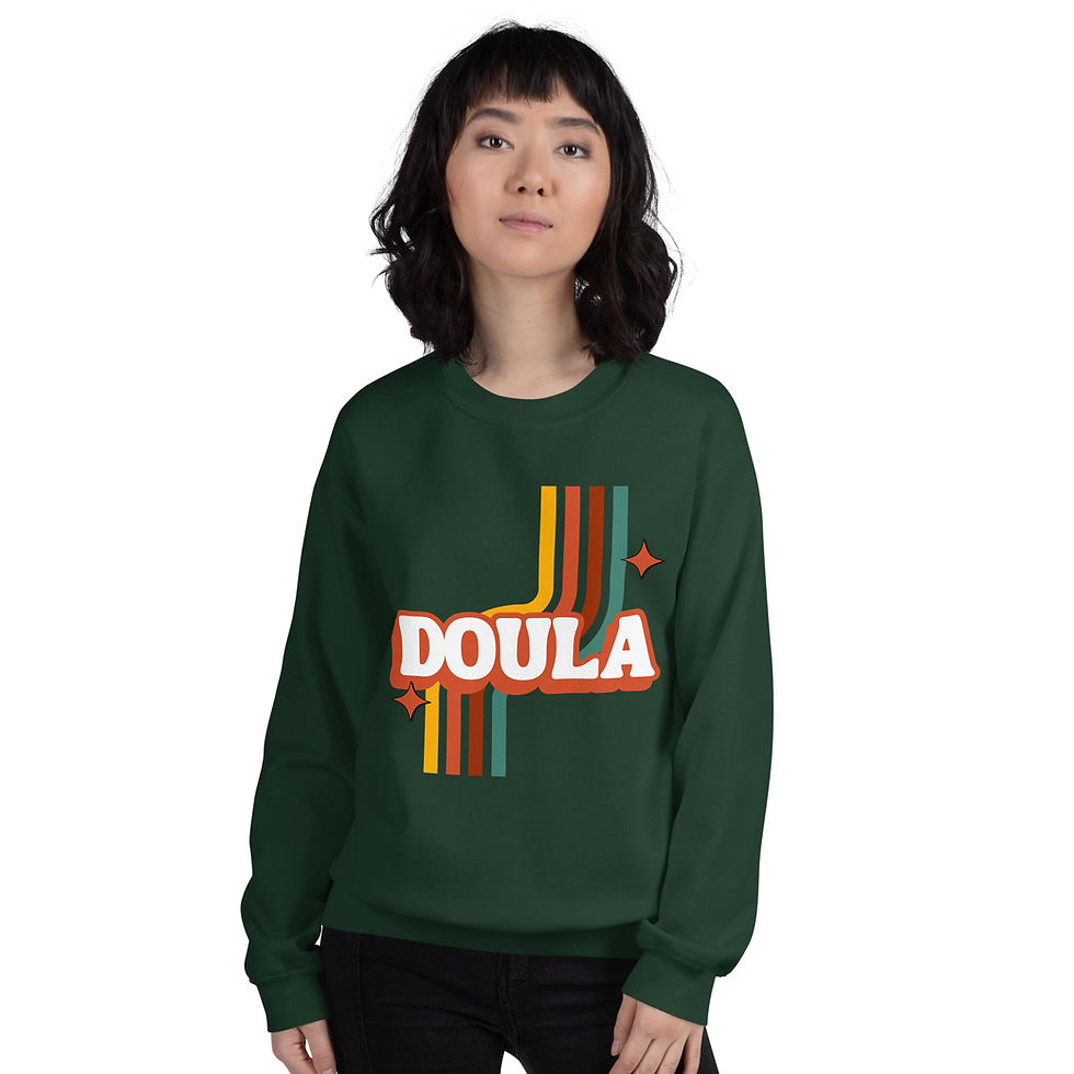 Thumbnail: Doula Retro Unisex Sweatshirt