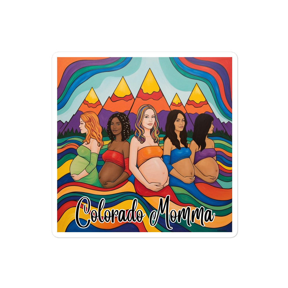 Thumbnail: Colorado Momma Bubble-free stickers