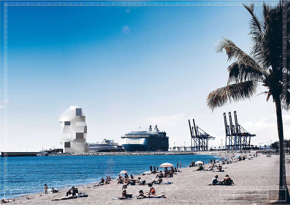 Torre hotel en el Puerto de Málaga