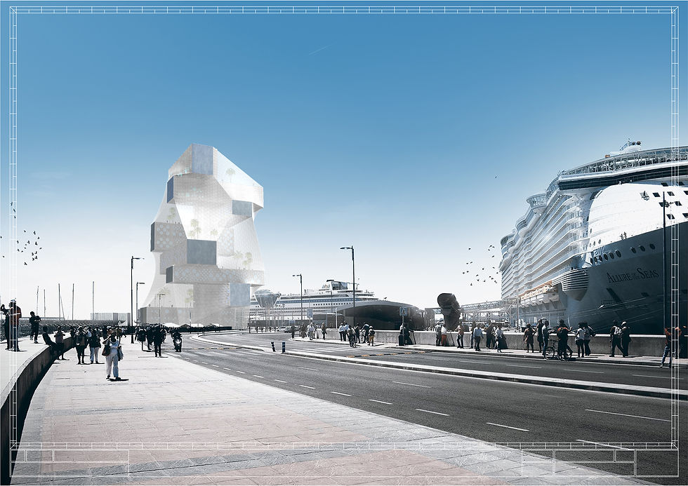 Torre hotel en el Puerto de Málaga