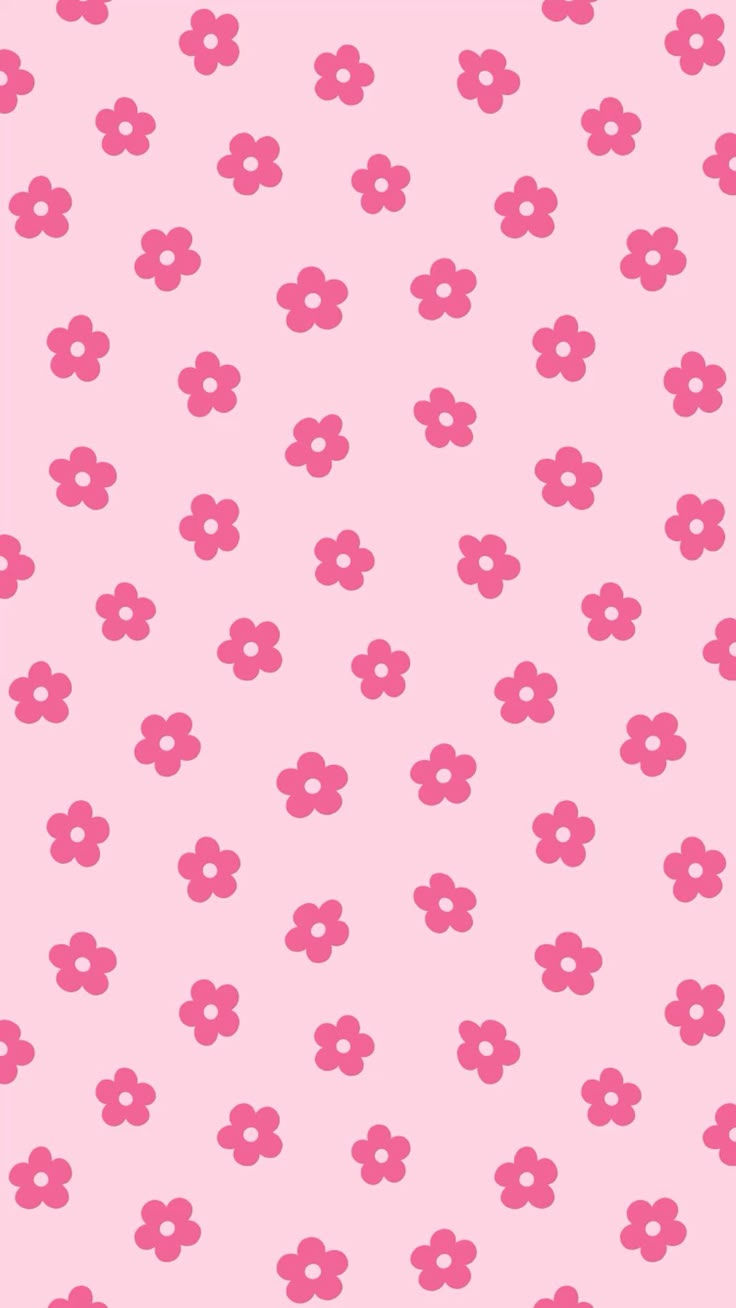 Y2K Pastel Pink Floral Pattern, iPhone Wallpaper.jpeg