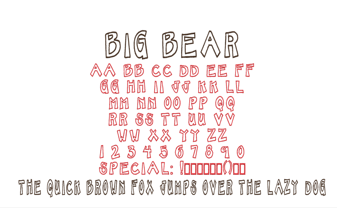 Font AQ - Big Bear