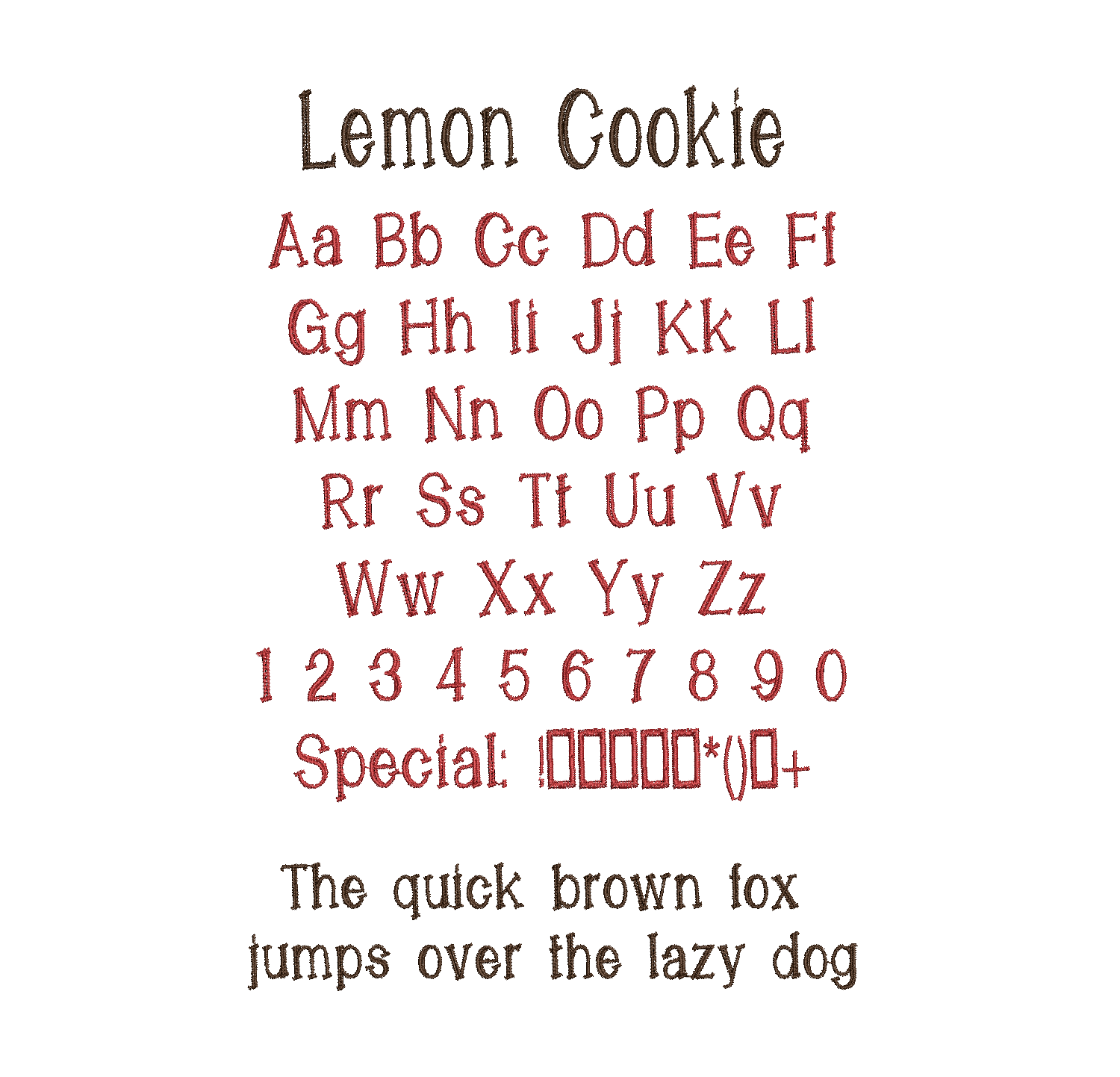 Font T - Lemon Cookie