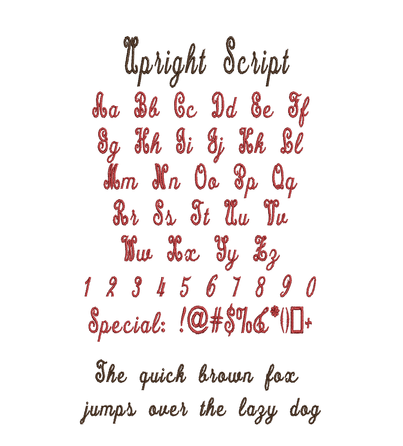 Font HS - Upright Script