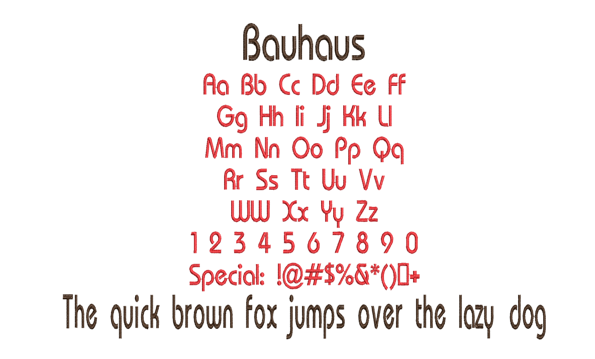 Font P - Bauhaus