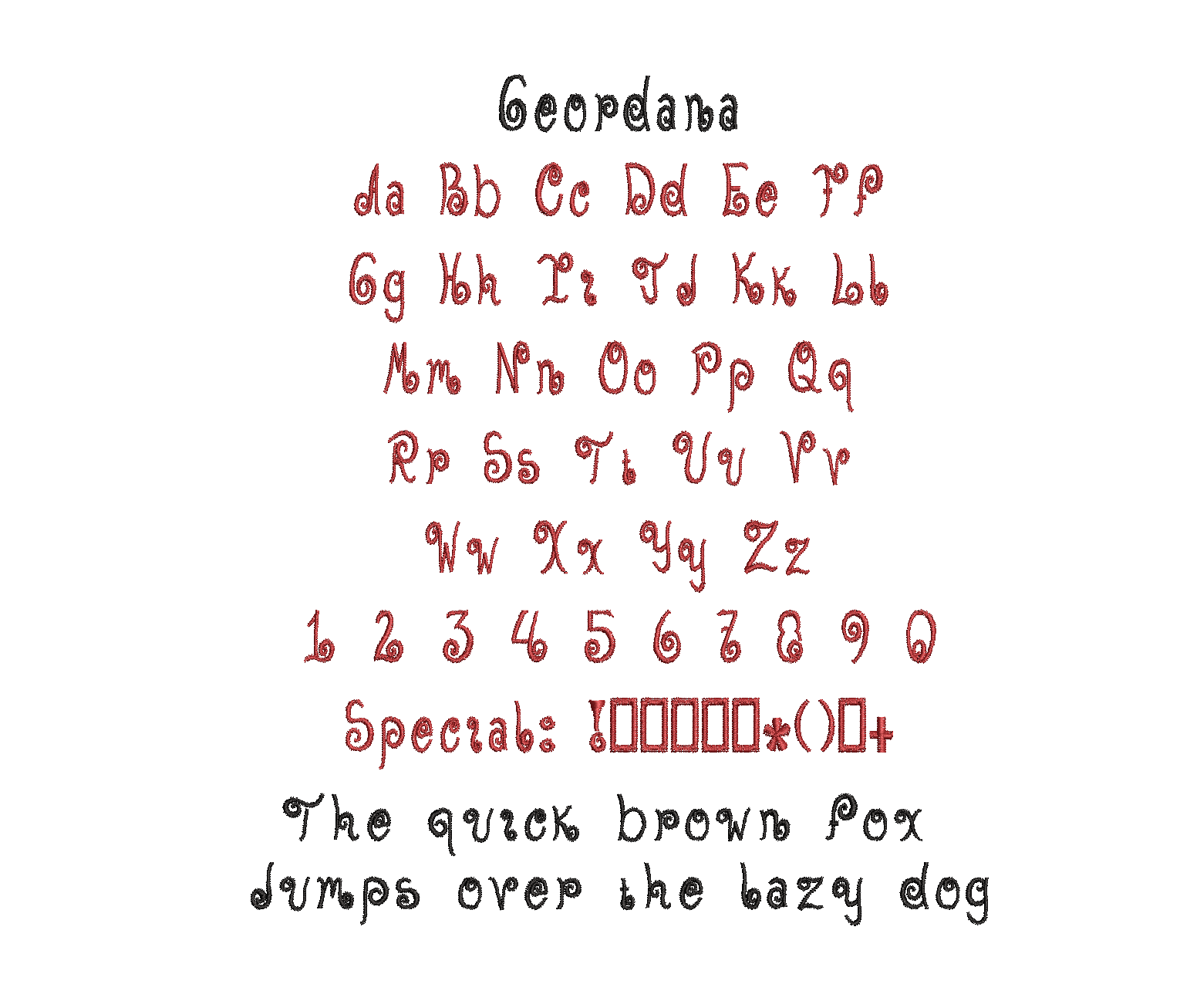 Font CC - Geordana