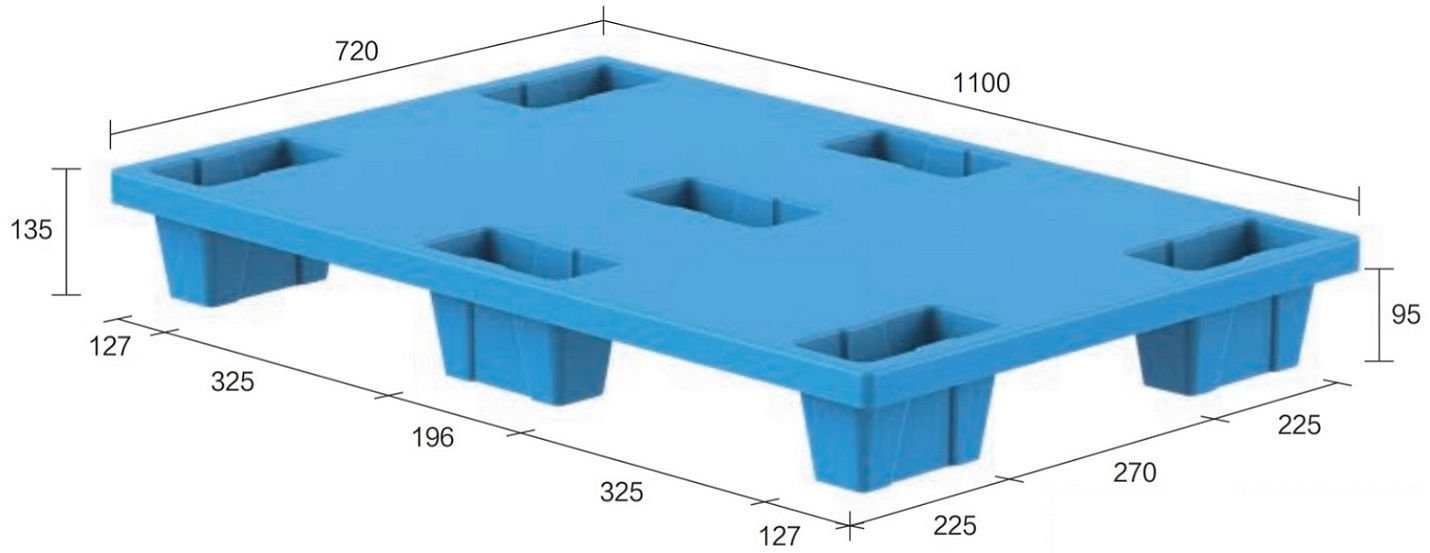 13C-117235-74 | Nestable Plastic Pallet