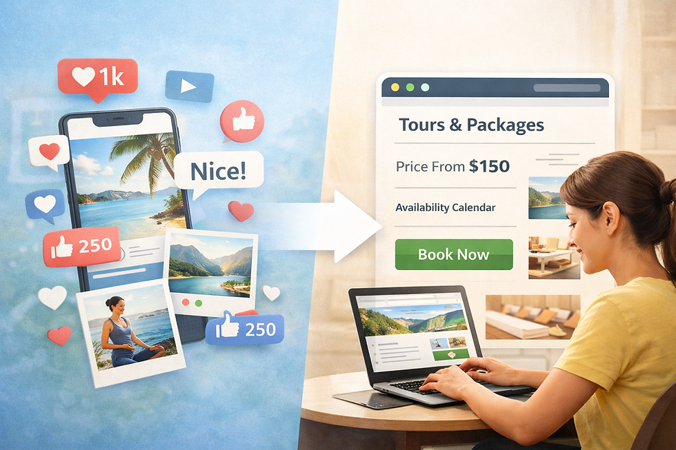 Website Designer for travel operators, planners, wellness, cafe Businesses