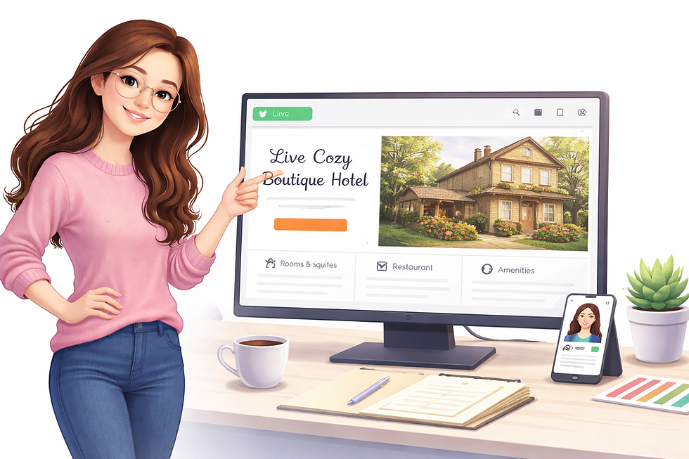 Website Designer for Hotels, Airbnb & Hospitality Businesses