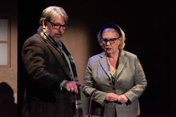 Tanya and Douglas push the elevator alarm button