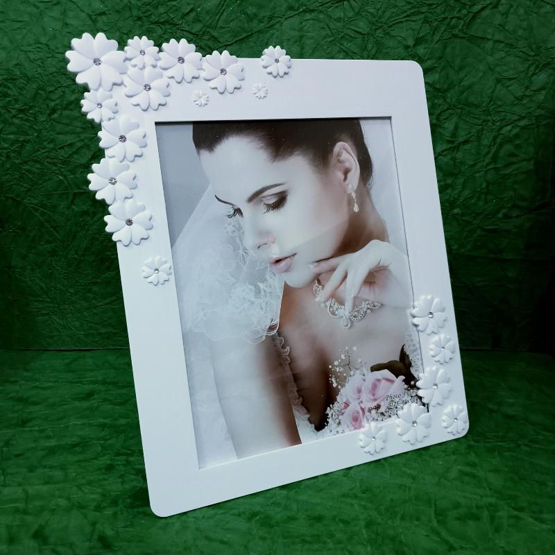 Personalised White Wedding Photo Frame