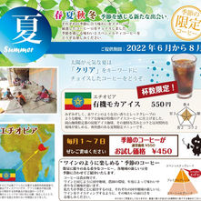 夏のコーヒー　有機モカアイス