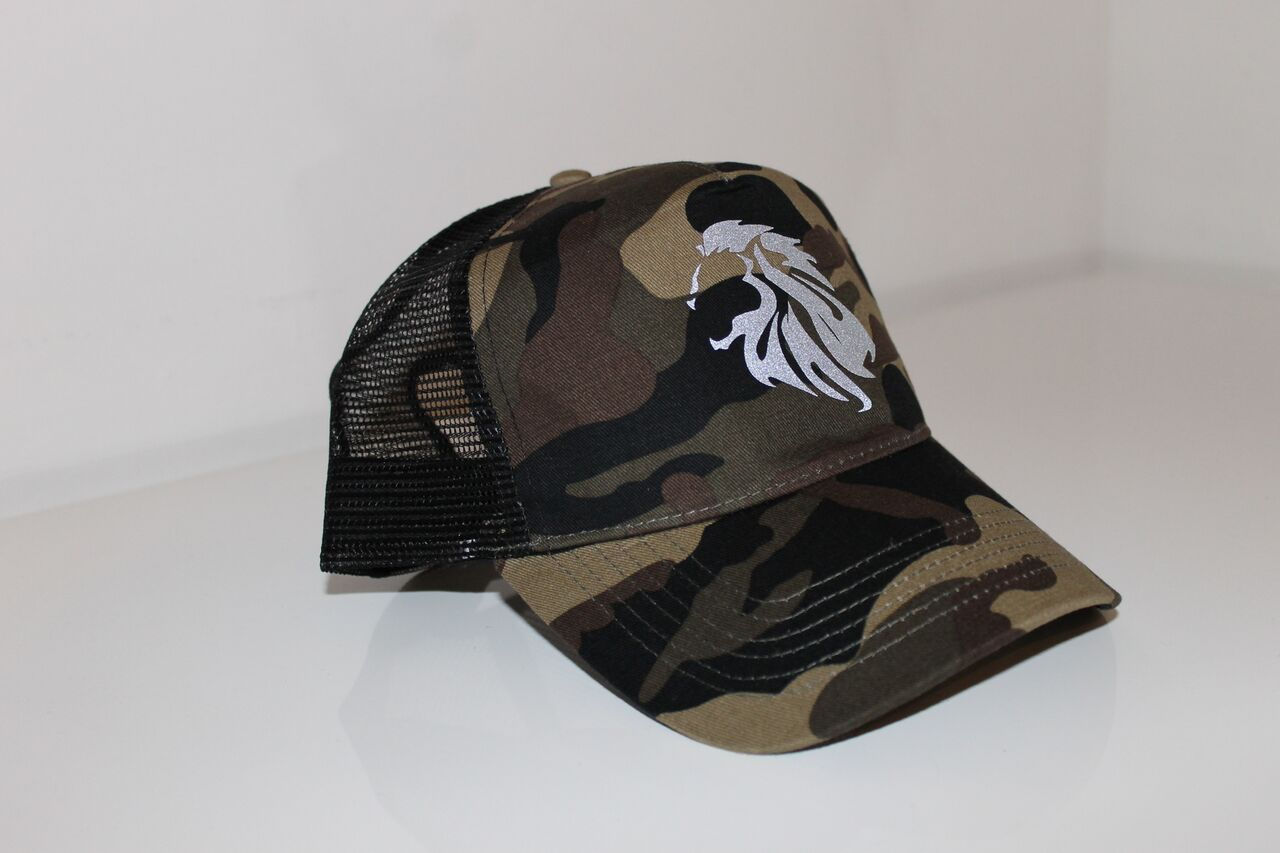 Reflective Camo Trucker Hat