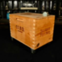 Cirq Wine Crate Remote Storage on Wheels