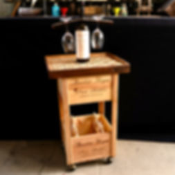 Austin Hope Rolling Wine / Bar Cart