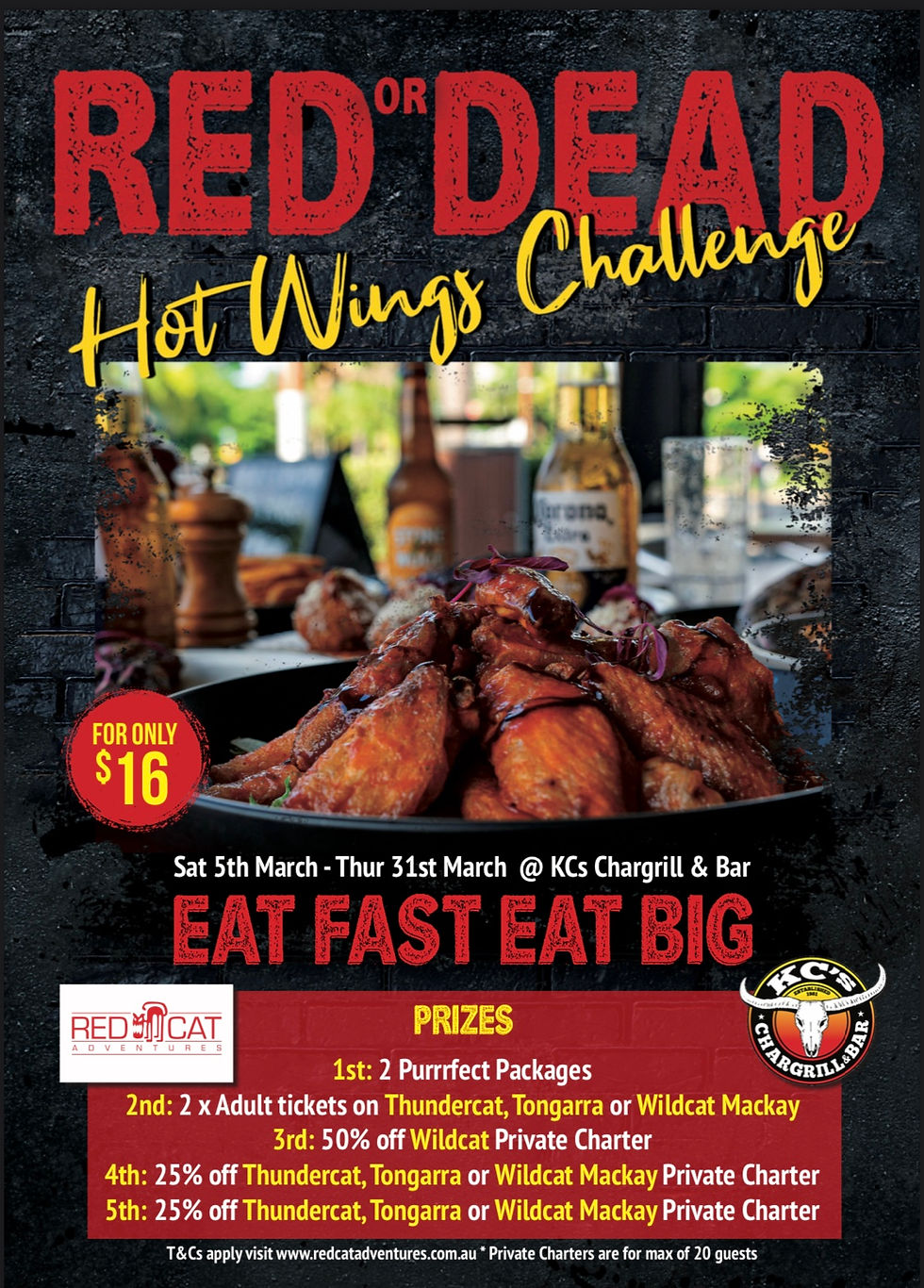 ‘Red or Dead’ Hot Wing’s Challenge !