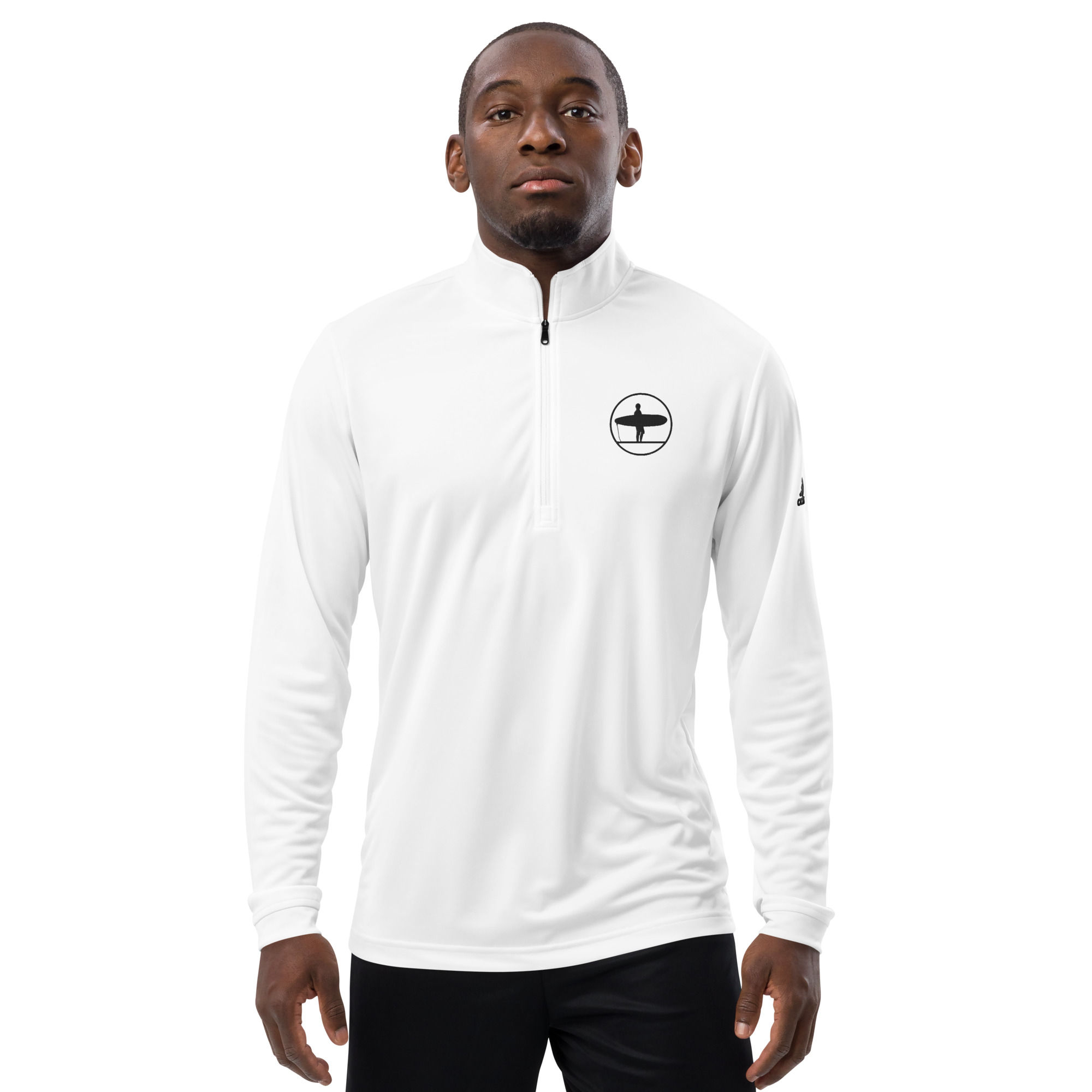 Point Break Black Logo Adidas Quarter Zip Pullover