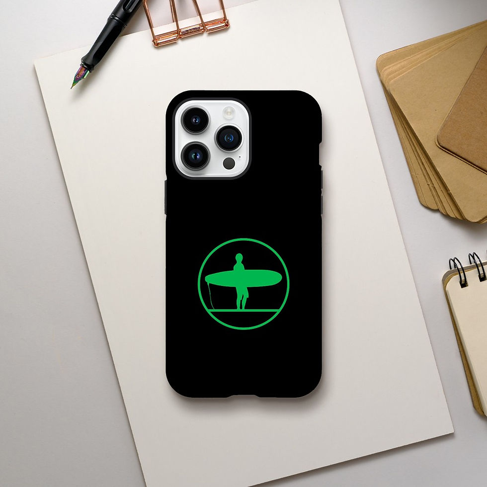 Thumbnail: Phone Tough Case - Black w/ Green Logo