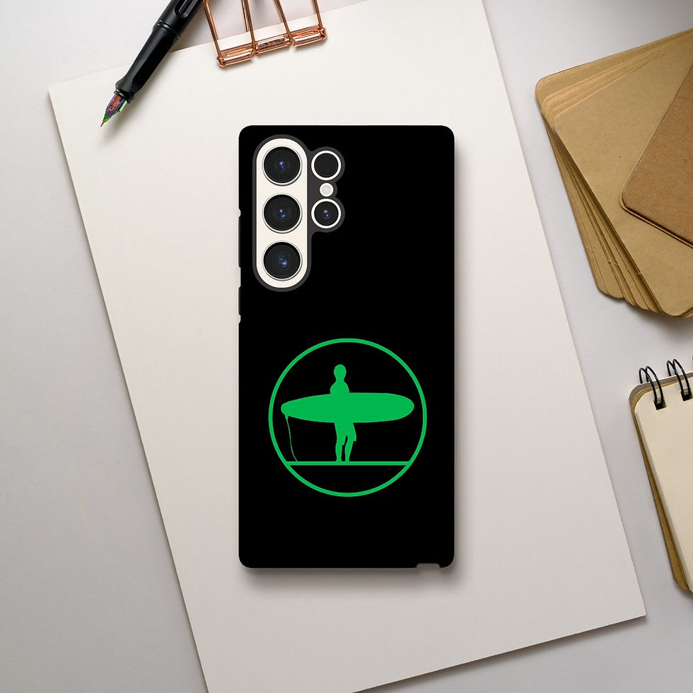 Thumbnail: Phone Tough Case - Black w/ Green Logo