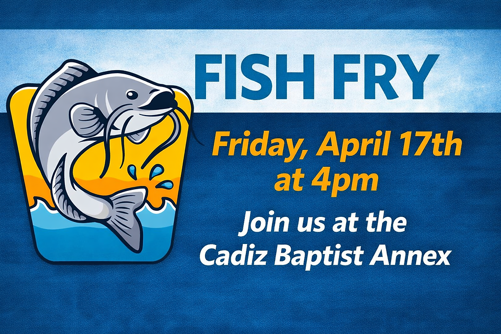 Fish Fry for the Cadiz ROTARY Club @Cadiz Baptist Church Annex