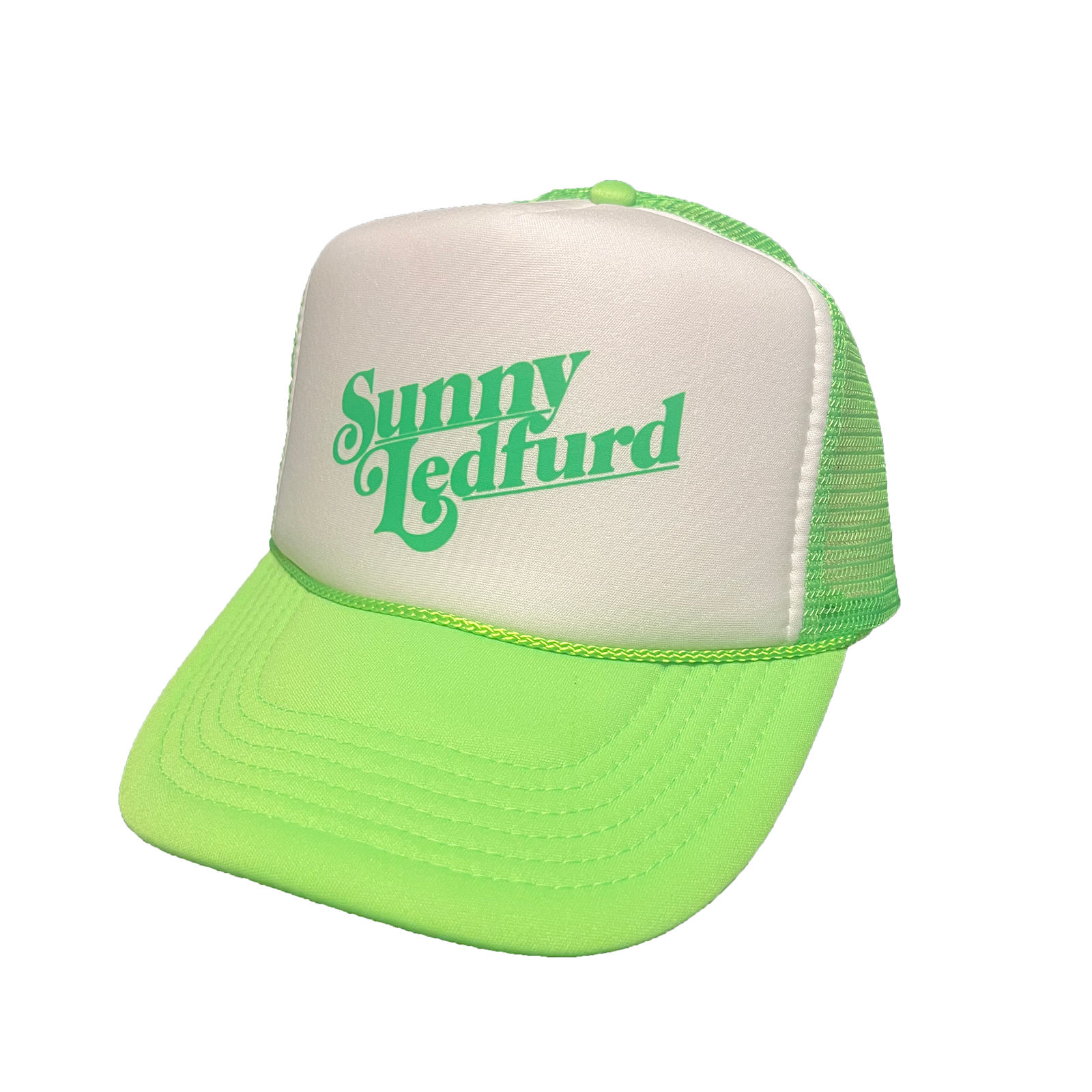 Sunny Ledfurd Trucker Hat - Neon Green!