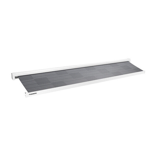 Wandmarkise PerfectWall PW 1500 400 x 250 cm Tuch horizon grey Gehäuse weiß