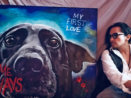 My childhood dog, my first love and my best friend...she passed away many years ago, but will be with me forever 🙏Eternal love 💔#love #johnnydepp #deppdouble #artist #blessed #artlover #creator 