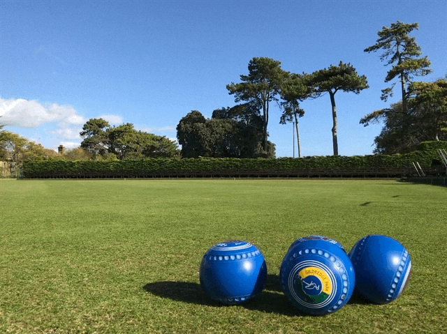 The lower green