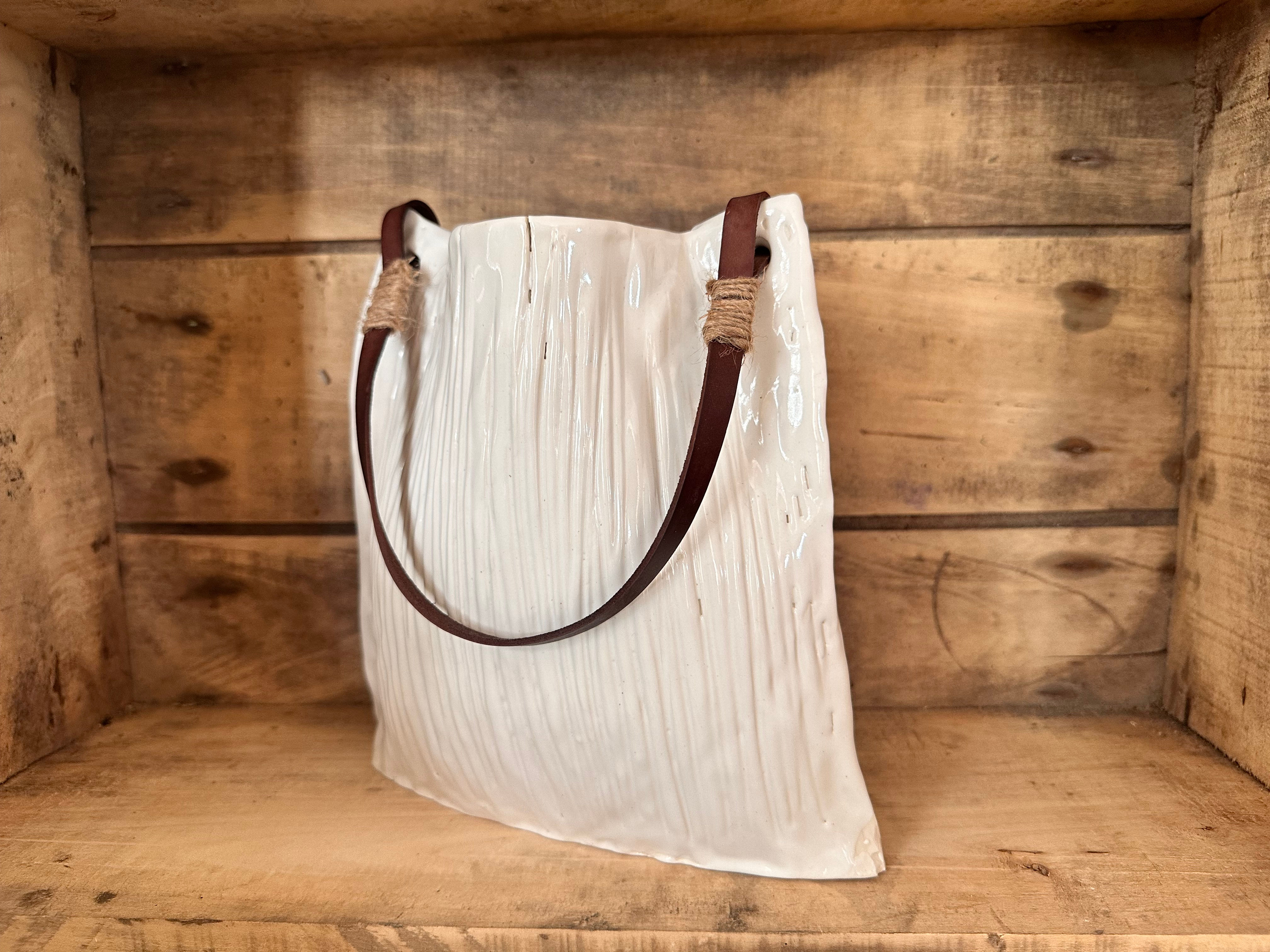 porcelain vase (Decorative use only – not intended to hold water)