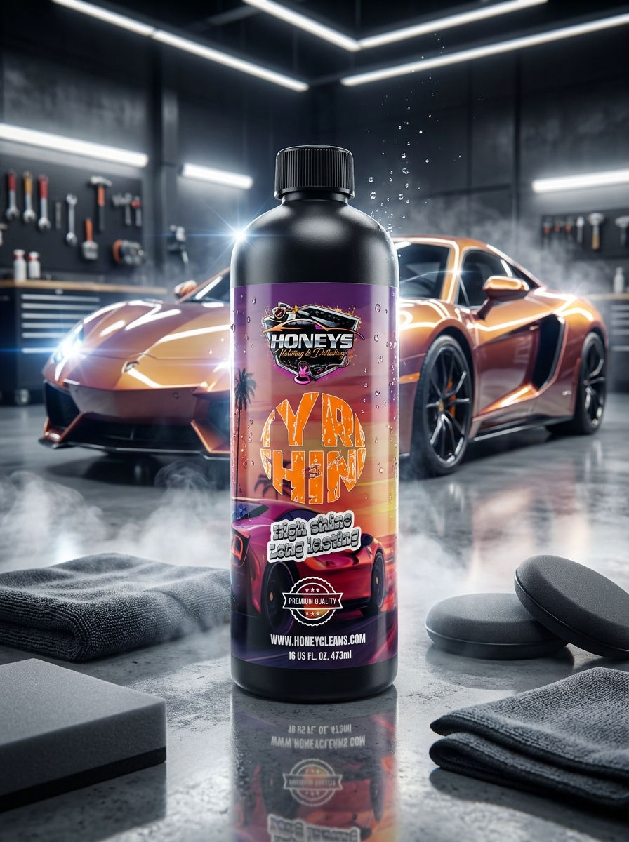 High Shine Tyre Shine | Long Lasting Finish | Honeys Cleans