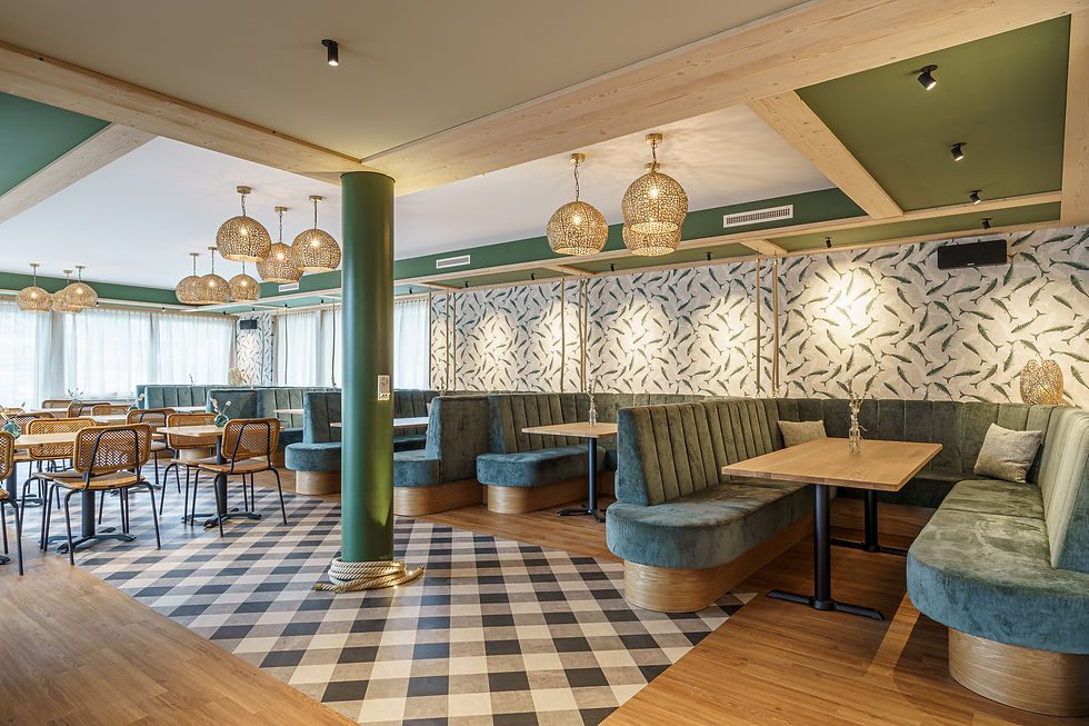 Restaurant nach der Renovation –modern, einladend und mit vertrautem Charakter. © Seegarten Marina