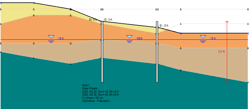 Inclined stratigraphy in DeepEX – Stage 0