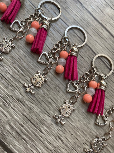 Miniatura: Llaveros de niña o niño mamadera / Desde 6 unidades