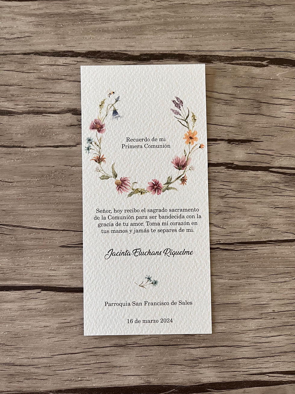 Miniatura: Santito Flores Acuarela / Incluye 12 Santitos