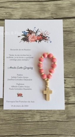 Miniatura: Santitos Pajaritos con Denario madera / Incluye 6 unidades