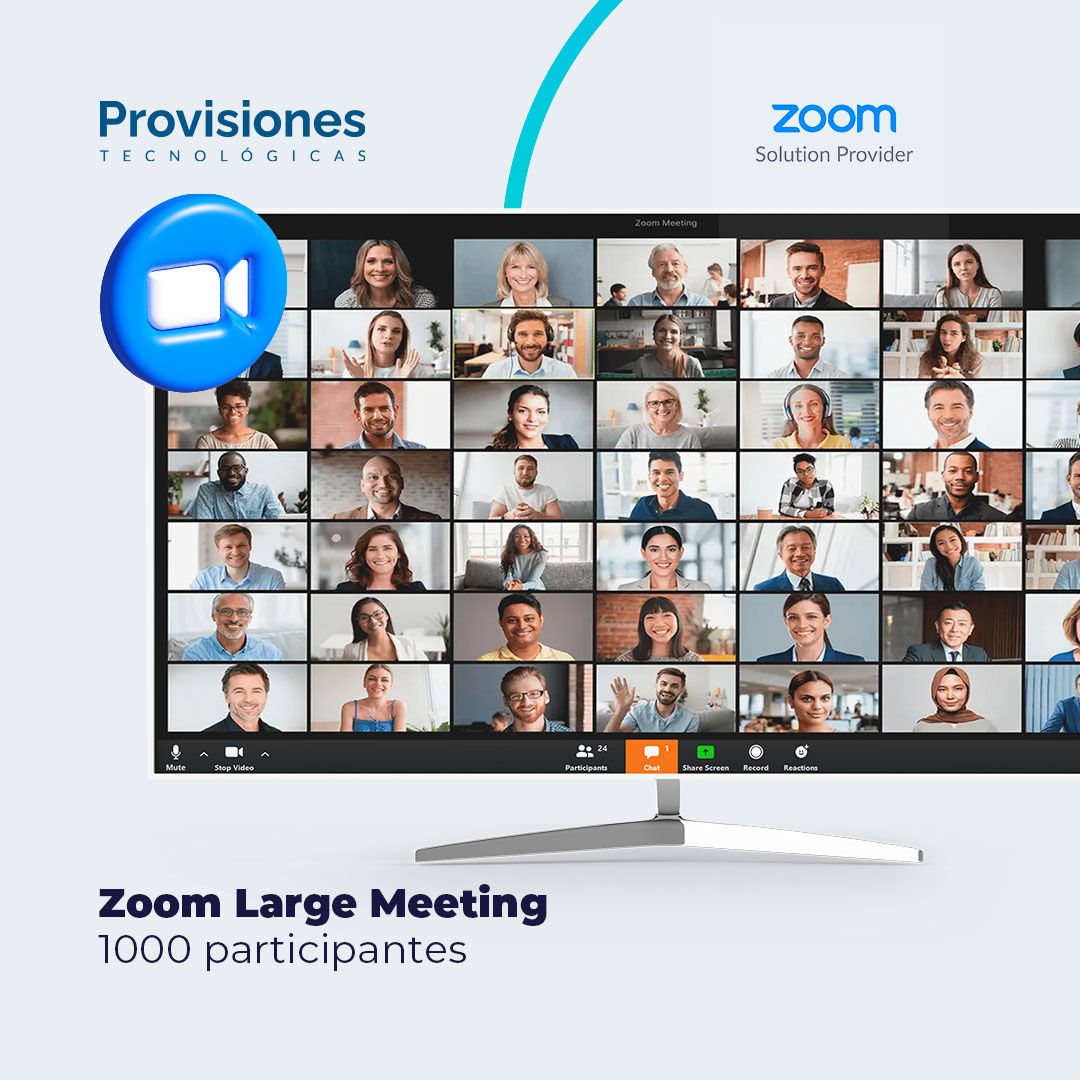 Zoom LargeMeeting 1000 (Suscripción Anual - 1 AddOn)
