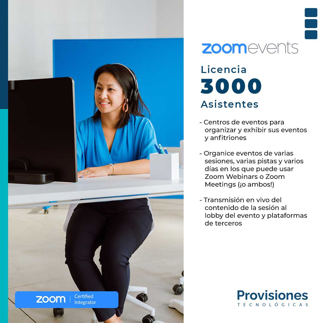 Zoom Events 3000 Asistentes