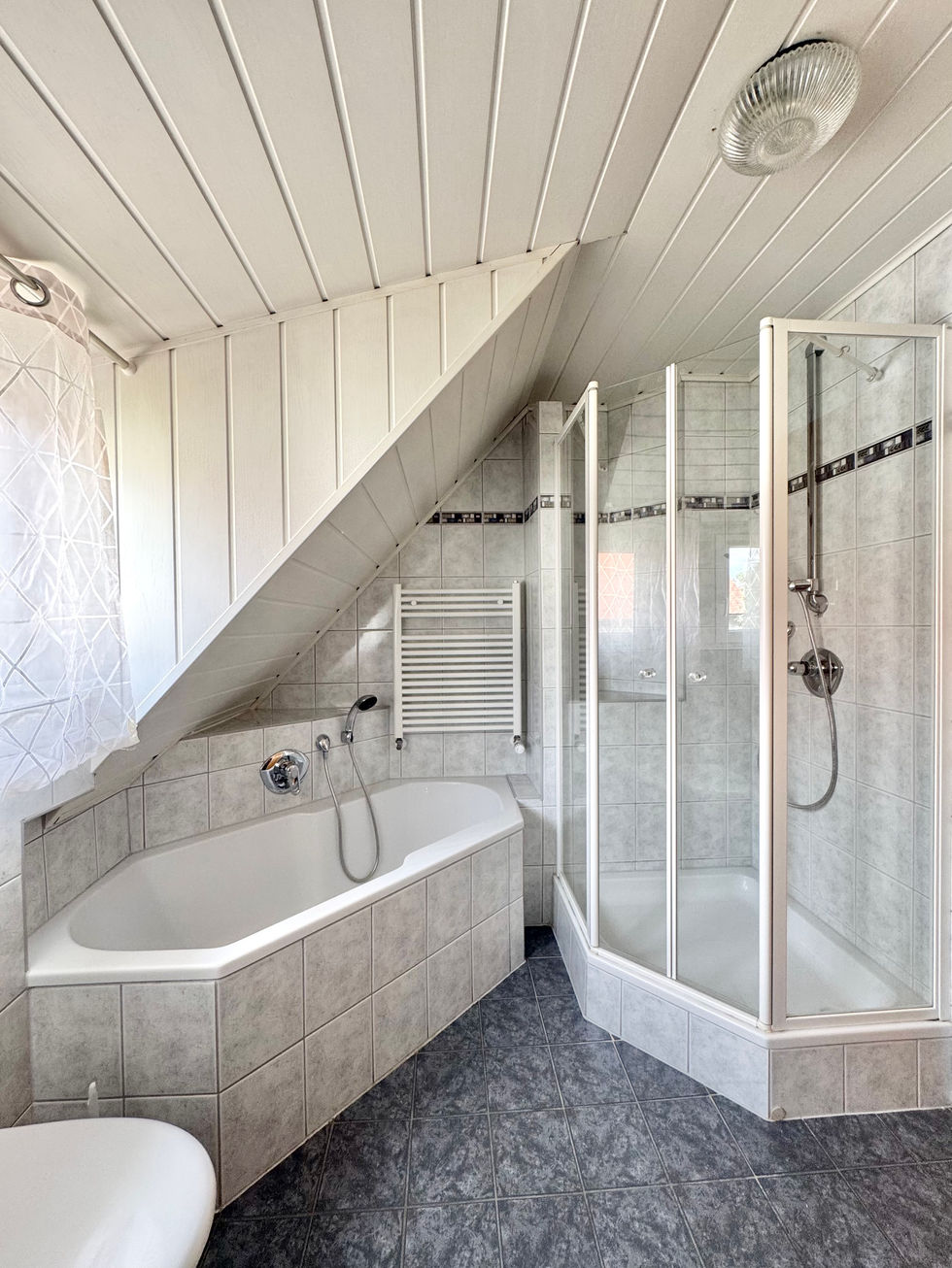 Bathroom with large bathtub