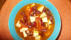 Rote Bohnen/Tomaten/Tofu-Eintopf