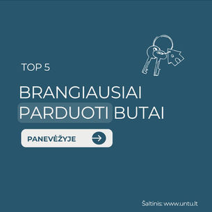 TOP 5 brangiausi butai Panevėžyje Gegužės men.